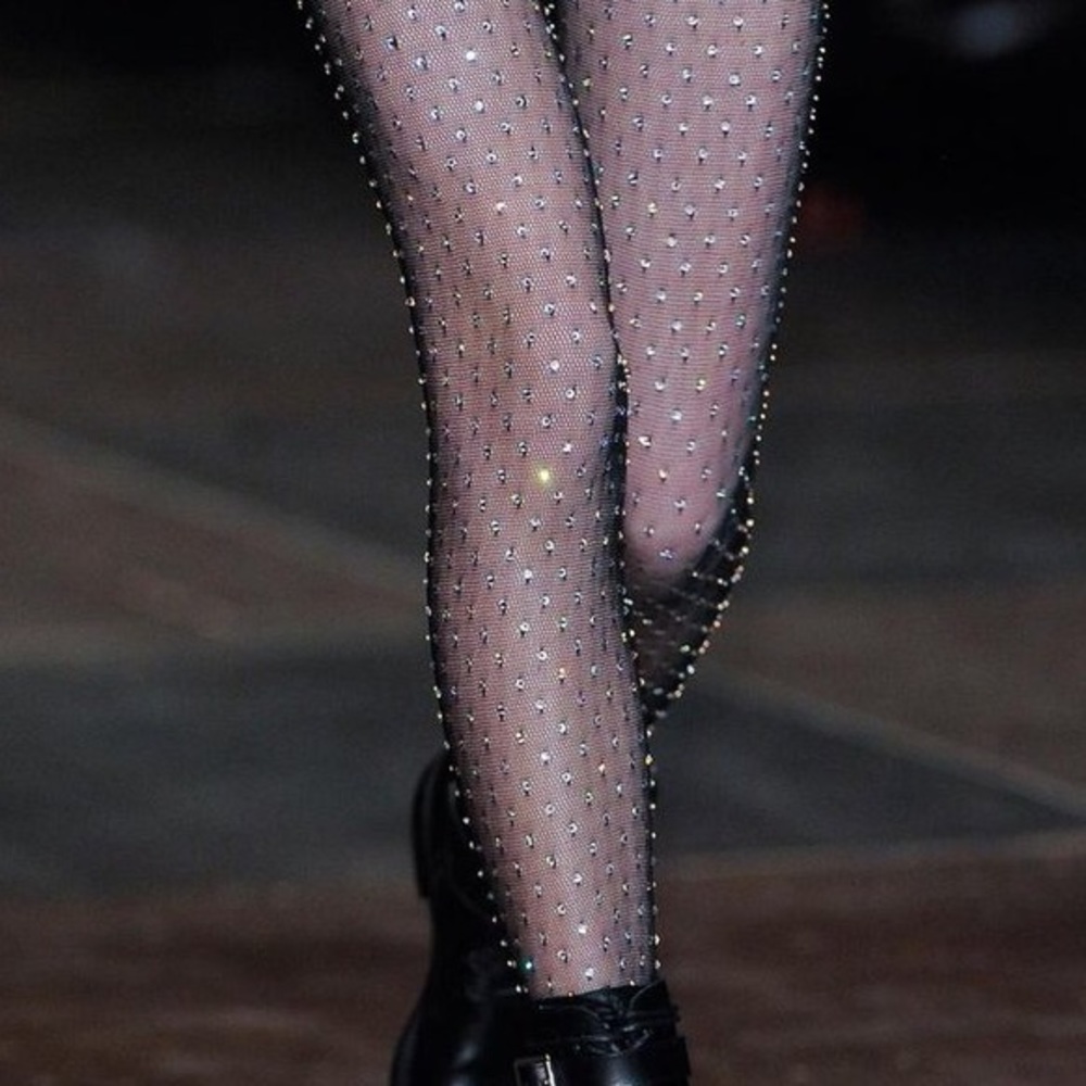 NEW Diamond holiday/party studded  hosiery